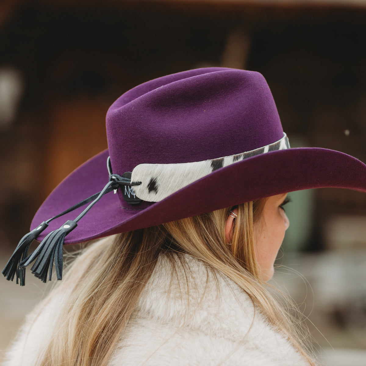 Cowhide Hat Band