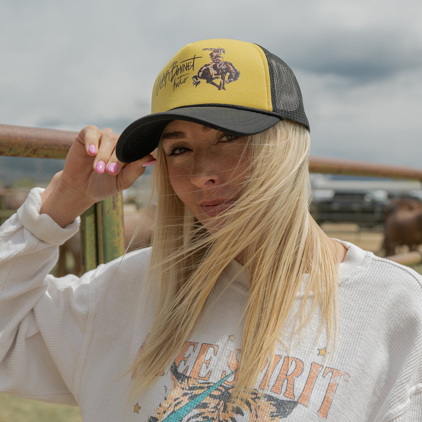 Yellow Trucker Hat