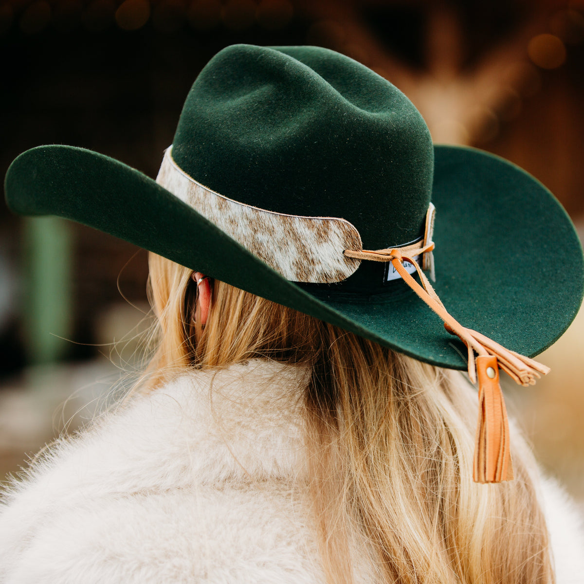 Cowhide Hat Band